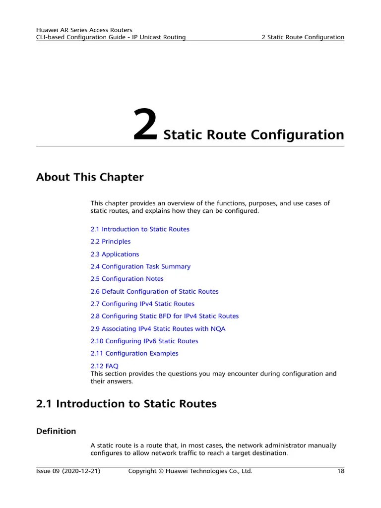 Static Route Configuration Layer 3 | PDF | Router (Computing) | Ip Address