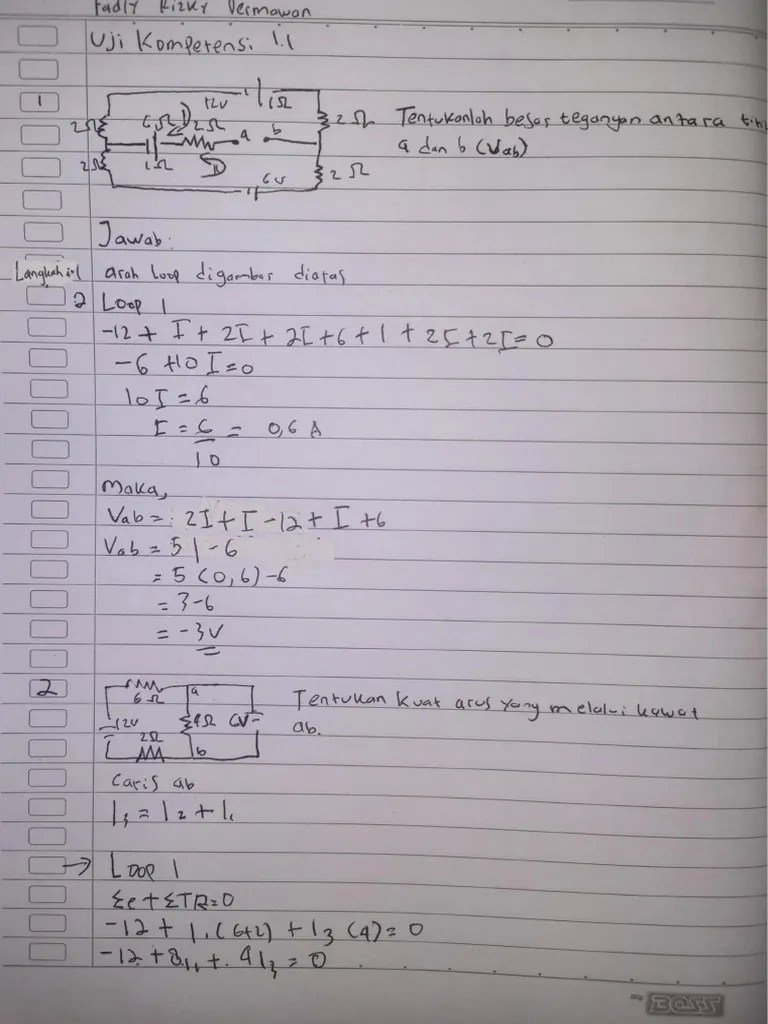Fadly Rizky Dermawan (12) - Uji Kompetensi 1.1 | PDF