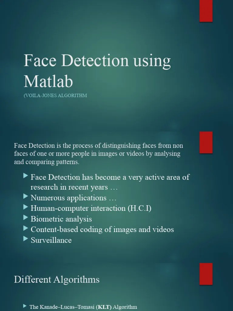 Face Detection Using Matlab | PDF | Computational Neuroscience | Vision