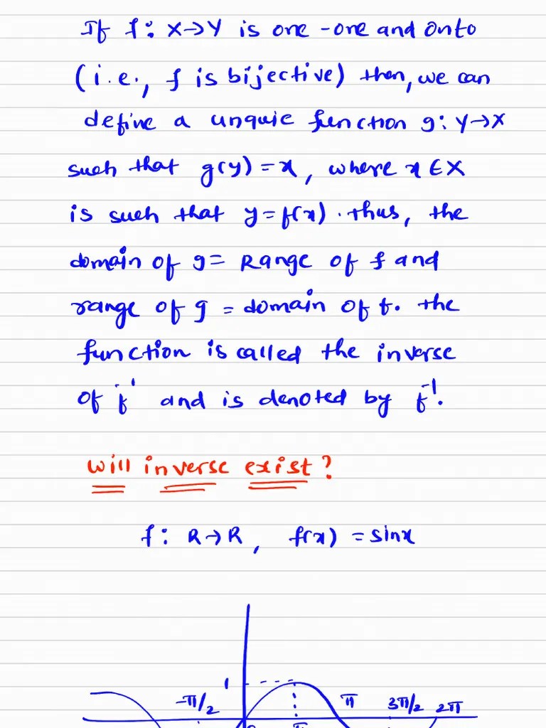 Inverse Trigonometric Functions (1.basics) | PDF