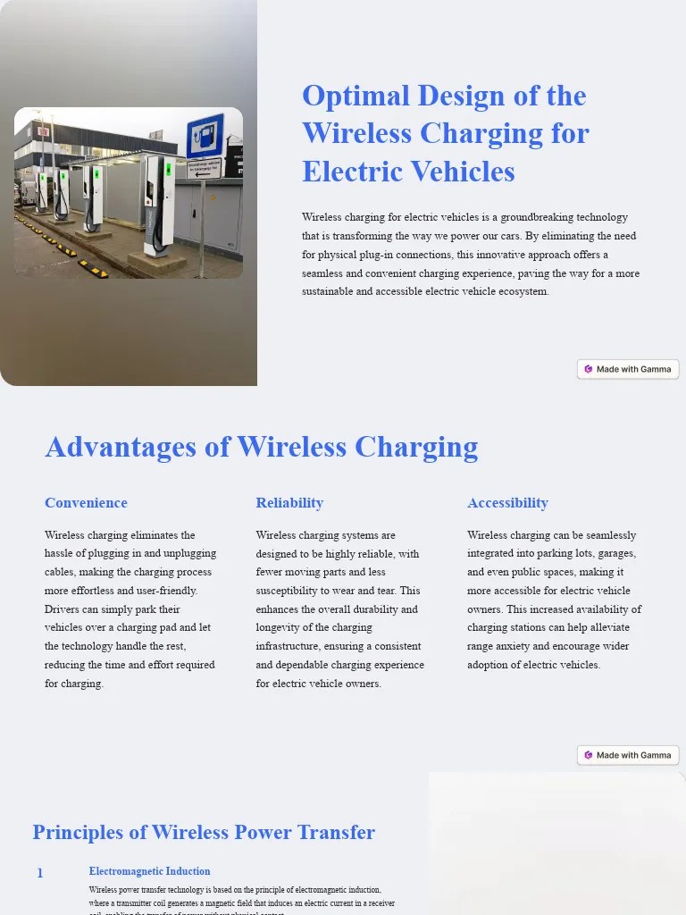 Optimal Design Of The Wireless Charging For Electric Vehicles | PDF | Inductor | Electric Vehicle