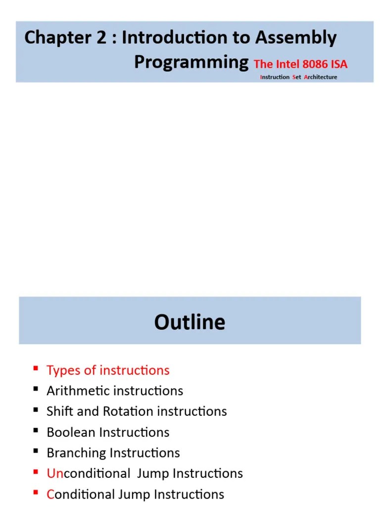 LEC_4_Assembly | PDF | Assembly Language | Central Processing Unit