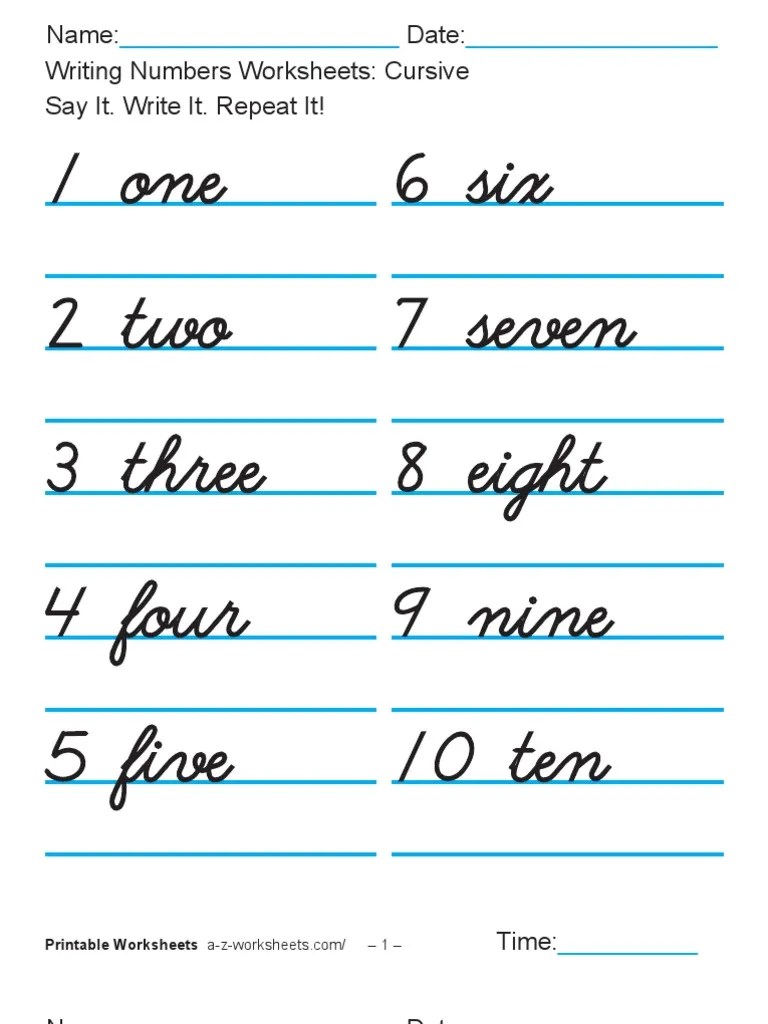 writing numbers worksheets cusive 1 100 pdf calligraphy western calligraphy
