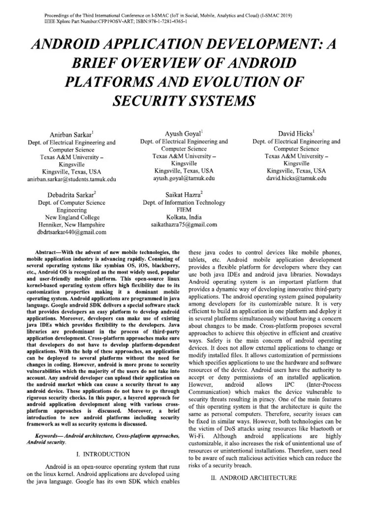 Android Application Development | PDF