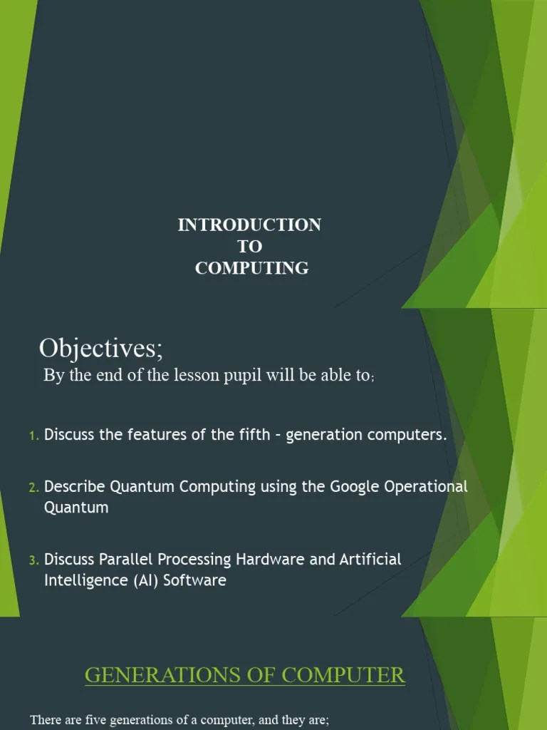 Fifth Generation Computer | PDF | Computing | Quantum Computing