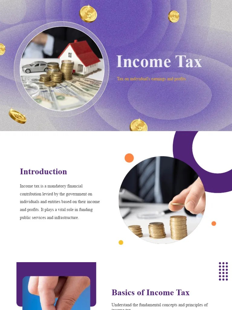 76863-Income Tax PPT Template | PDF | Income Tax | Taxes