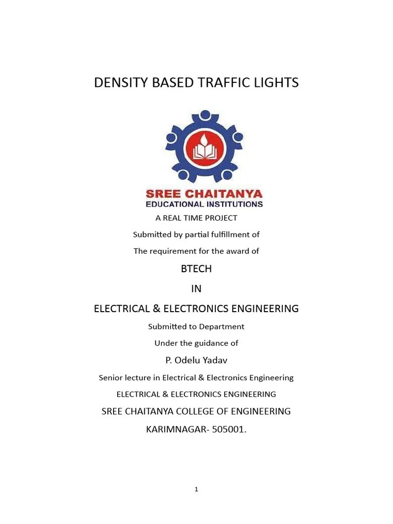 Density Based Traffic Lights | PDF | Embedded System | Microcontroller