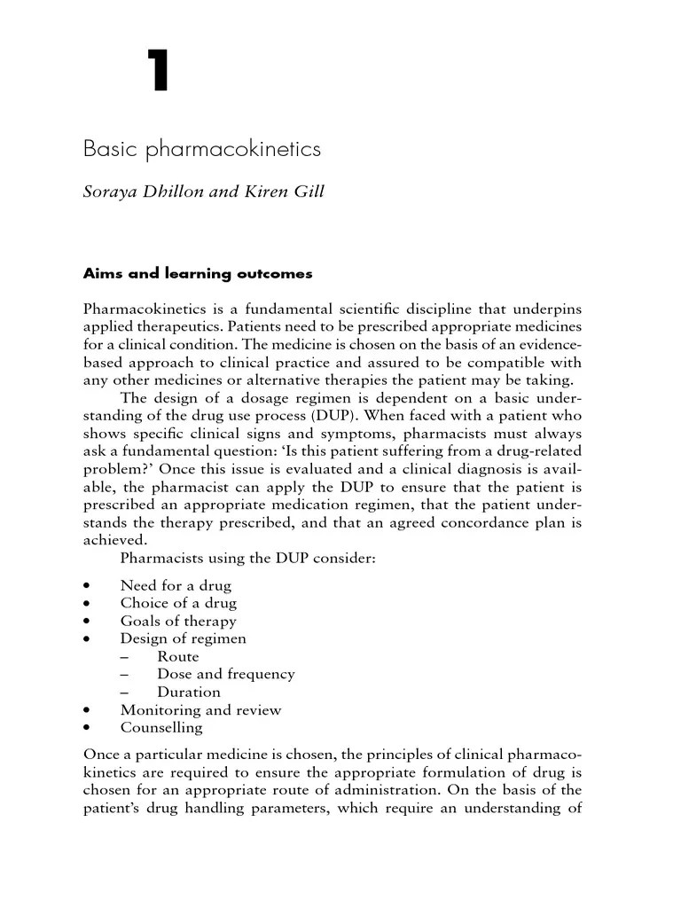 Basic Pharmacokinetics | PDF | Pharmacokinetics | Dose (Biochemistry)