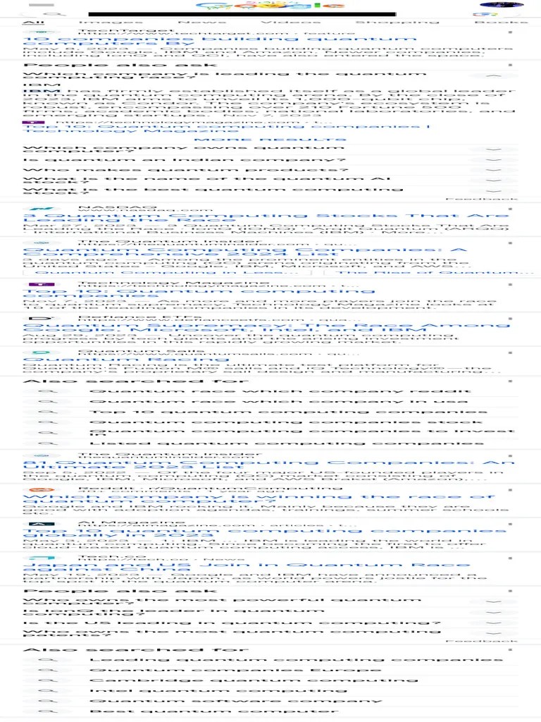 Quantum Race Which Company - Google Search | PDF | Ibm | Computing