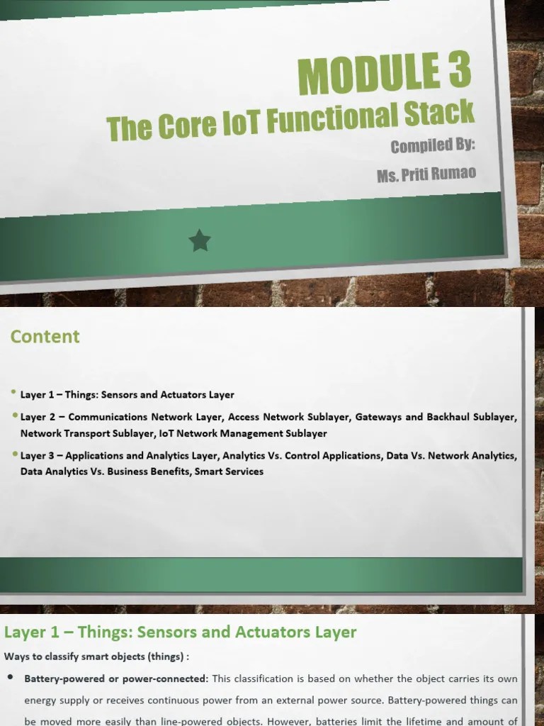PDF IoT Module 3 | PDF | Internet Of Things | Computer Network