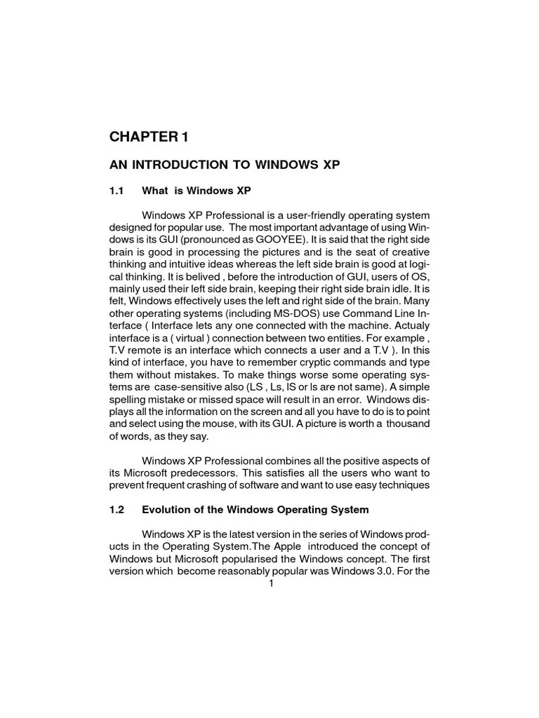 Chapter 1 | PDF | Window (Computing) | Computing