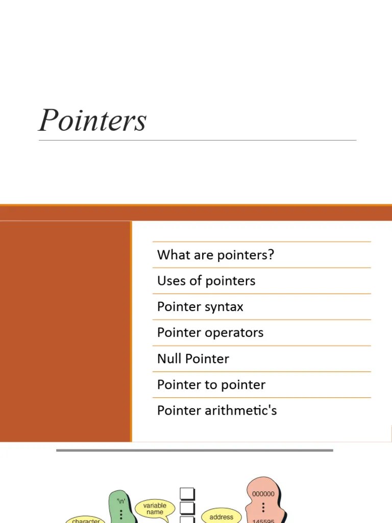 Pointers I | PDF | Pointer (Computer Programming) | Computer Science