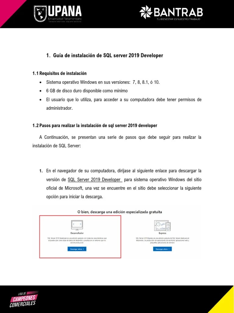 Guía De Instalación SQL | PDF | Servidor SQL De Microsoft | Microsoft ...