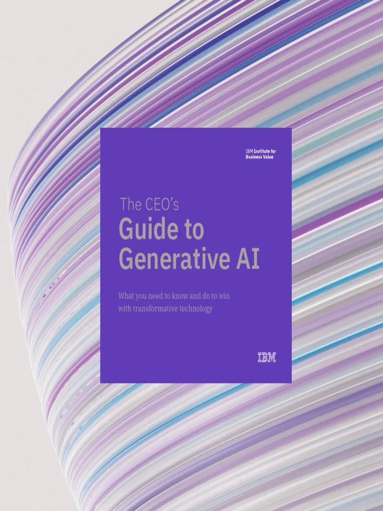 IBV - The CEOs Guide To Generative AI | PDF | Artificial Intelligence ...