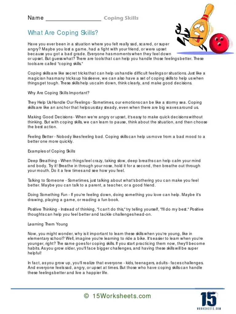 Coping Skills | PDF | Thought | Psychology