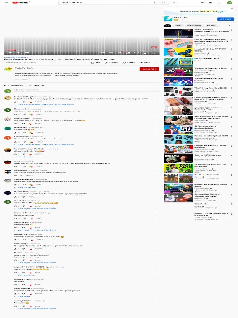 Paper Gaming Watch - Super Mario. How To Make Super Mario Game From ...