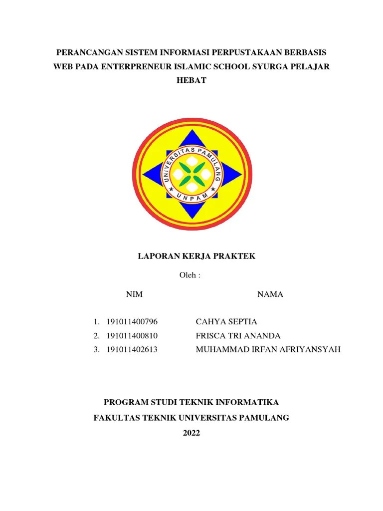 Perancangan Sistem Informasi Perpustakaan Berbasis Web Pada ...