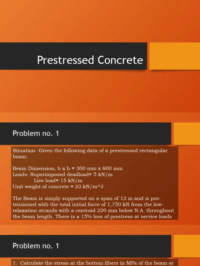 Prestressed Concrete | PDF | Prestressed Concrete | Beam (Structure)