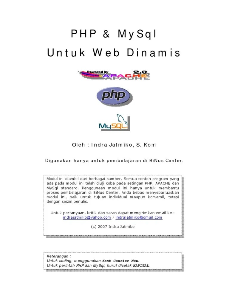 Modul PHP Mysql | PDF