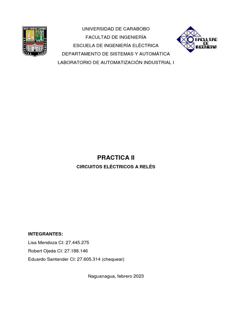 Practica 2- Automatizacion Industrial | PDF | Relé | Ingenieria Eléctrica