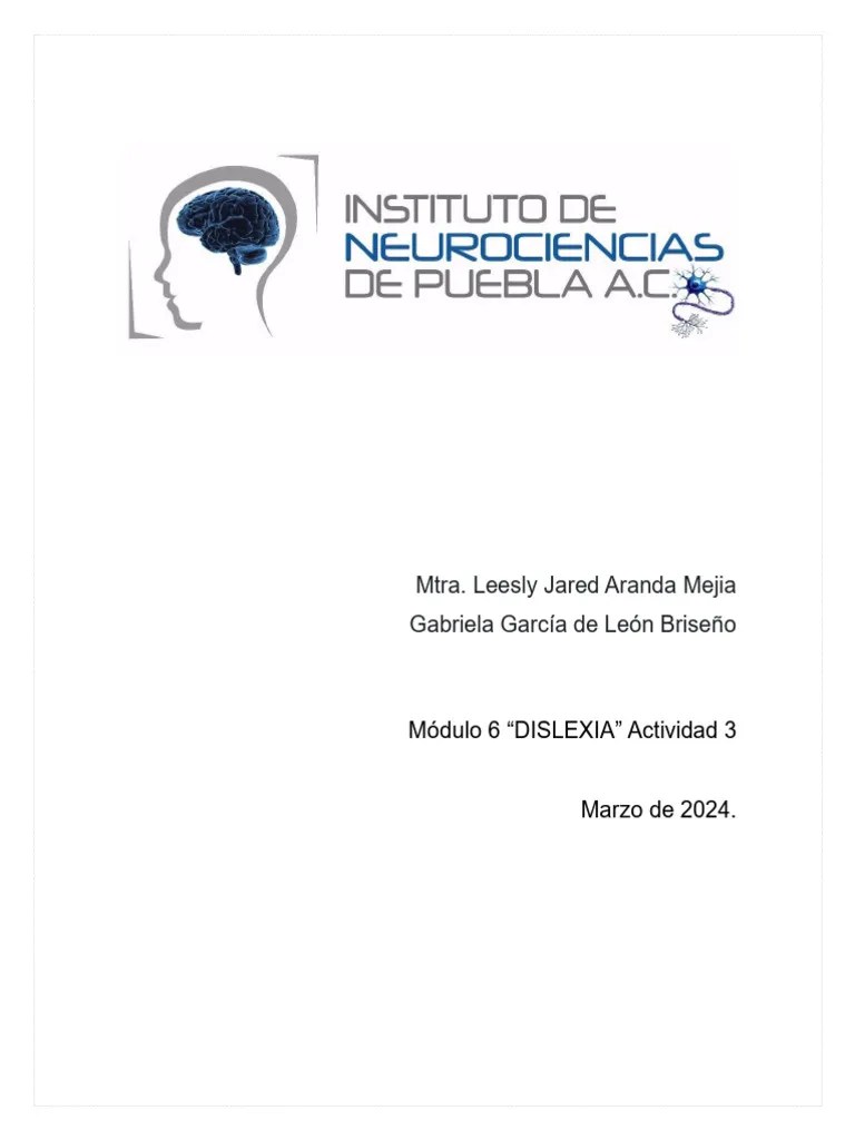 DISLEXIA | PDF | Dislexia | Cognición