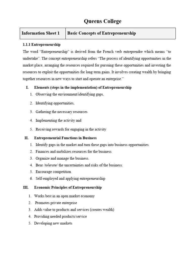 Entrepreneurship & Employability Skill Module 1 | PDF ...