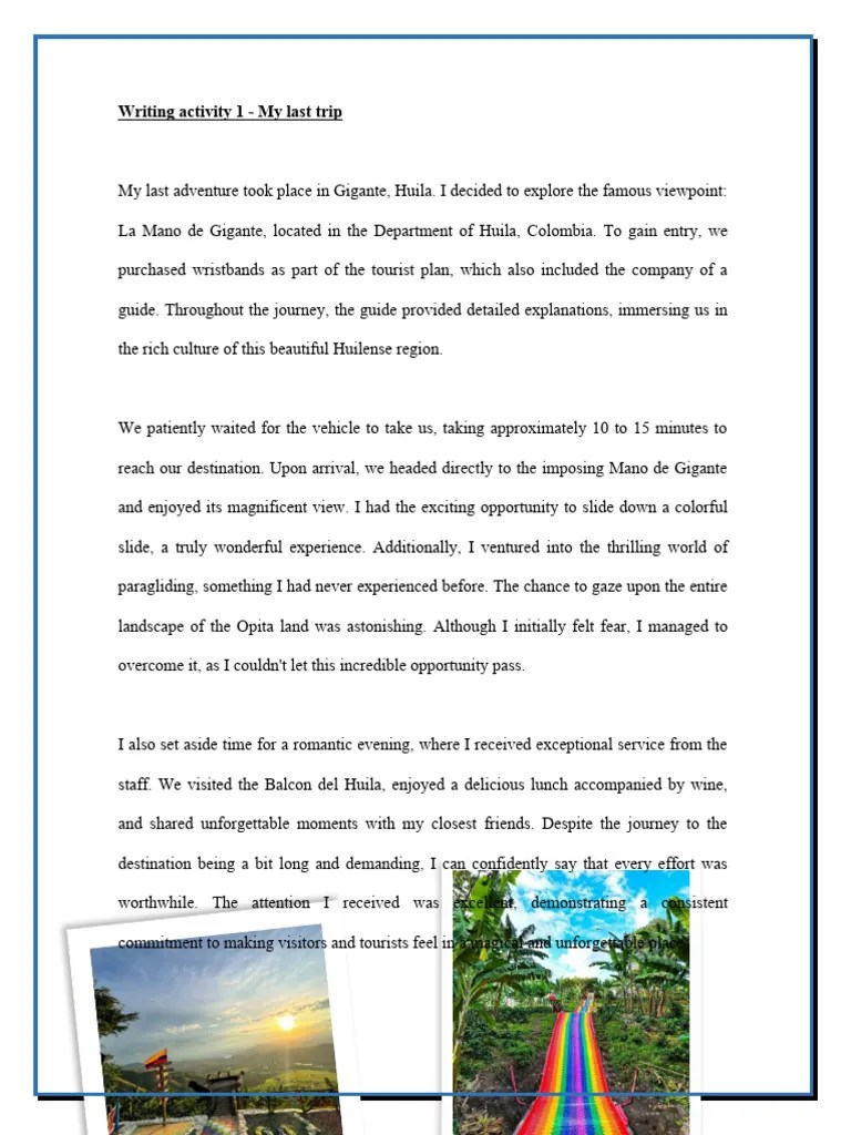 Writing Activity 1 | PDF