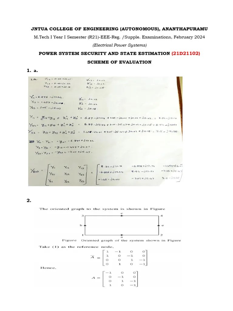 Power System Security And State Estimation | PDF | Electric Power ...