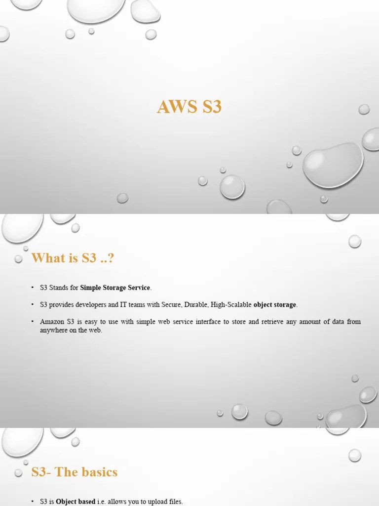 S3 CloudFront RDS DynamoDB | PDF | No Sql | Databases