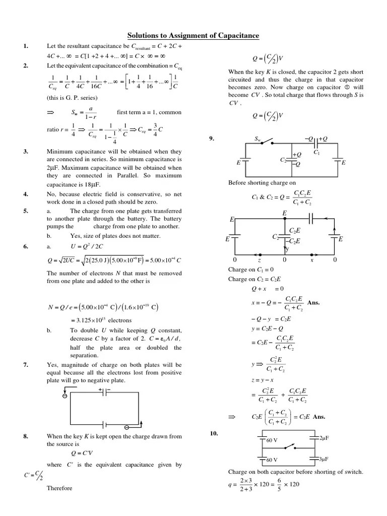 Basic Circuit Theory Solution | PDF | Capacitance | Capacitor