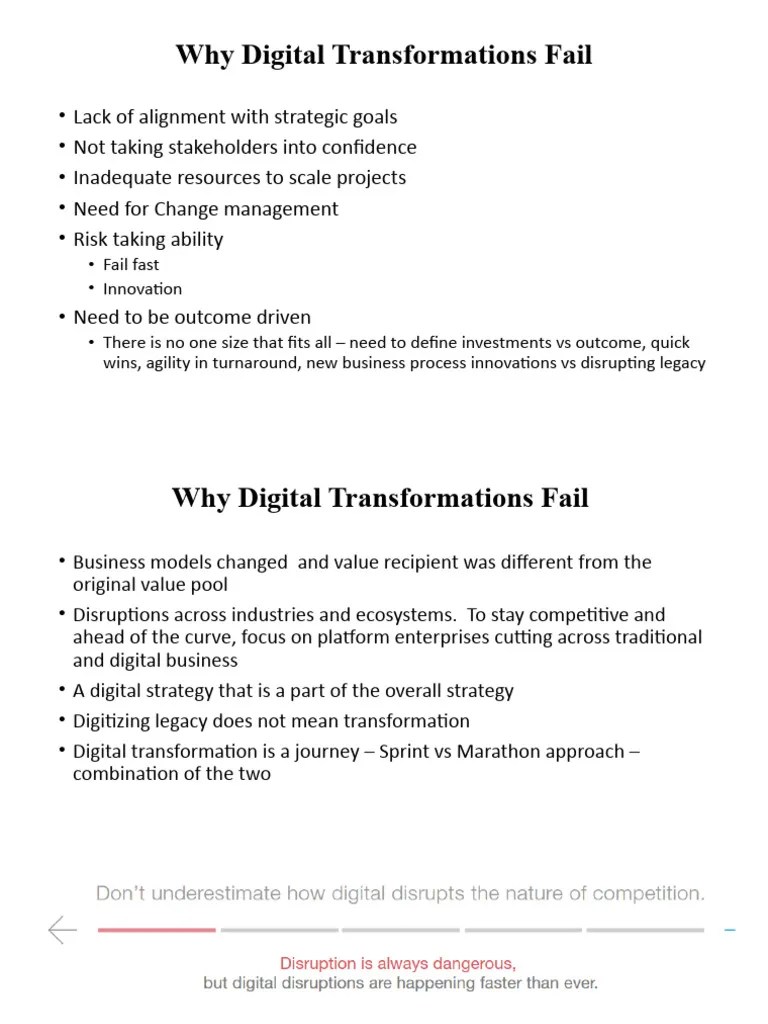 Why Digital Transformations Fail | PDF | Strategic Management ...