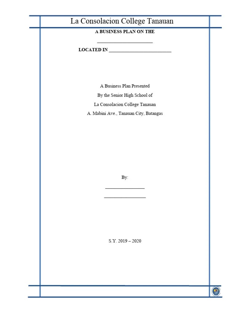 Business Plan Format | PDF | Business