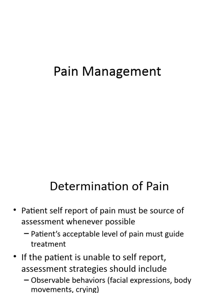 Pain Management | PDF | Pain | Pain Management