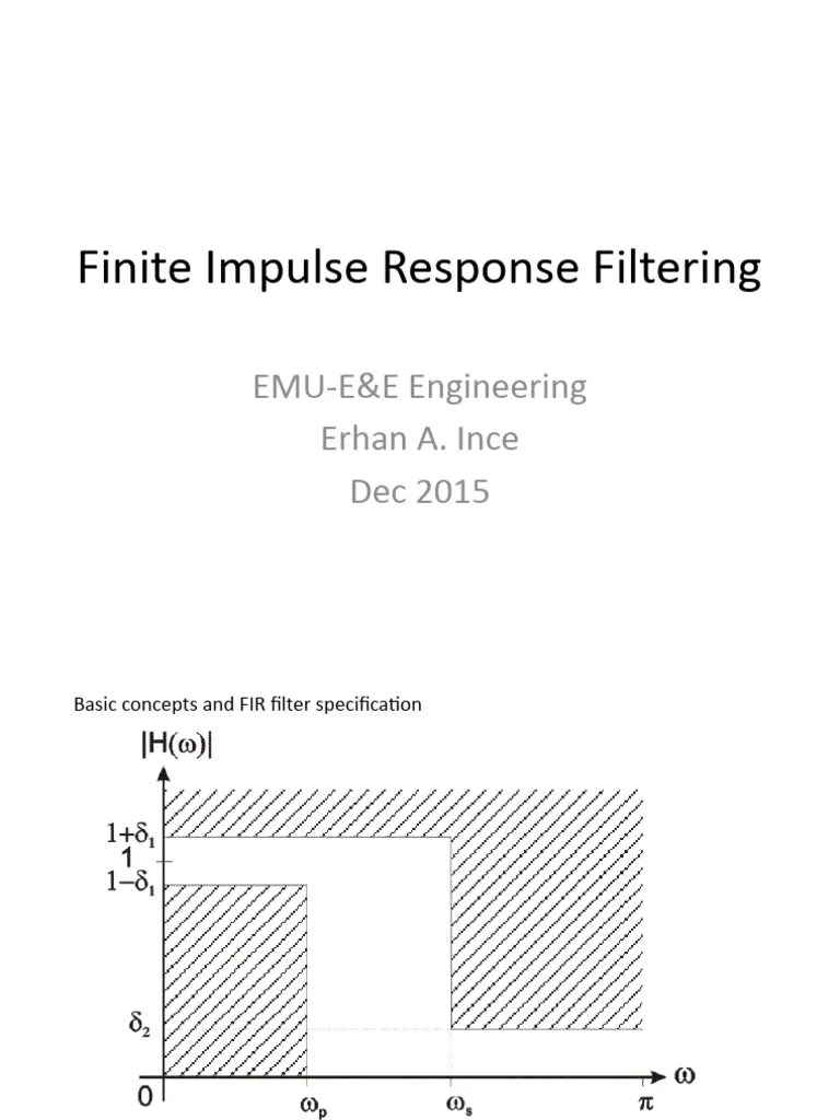 Finite Impulse Response Filtering | PDF | Low Pass Filter | Digital ...