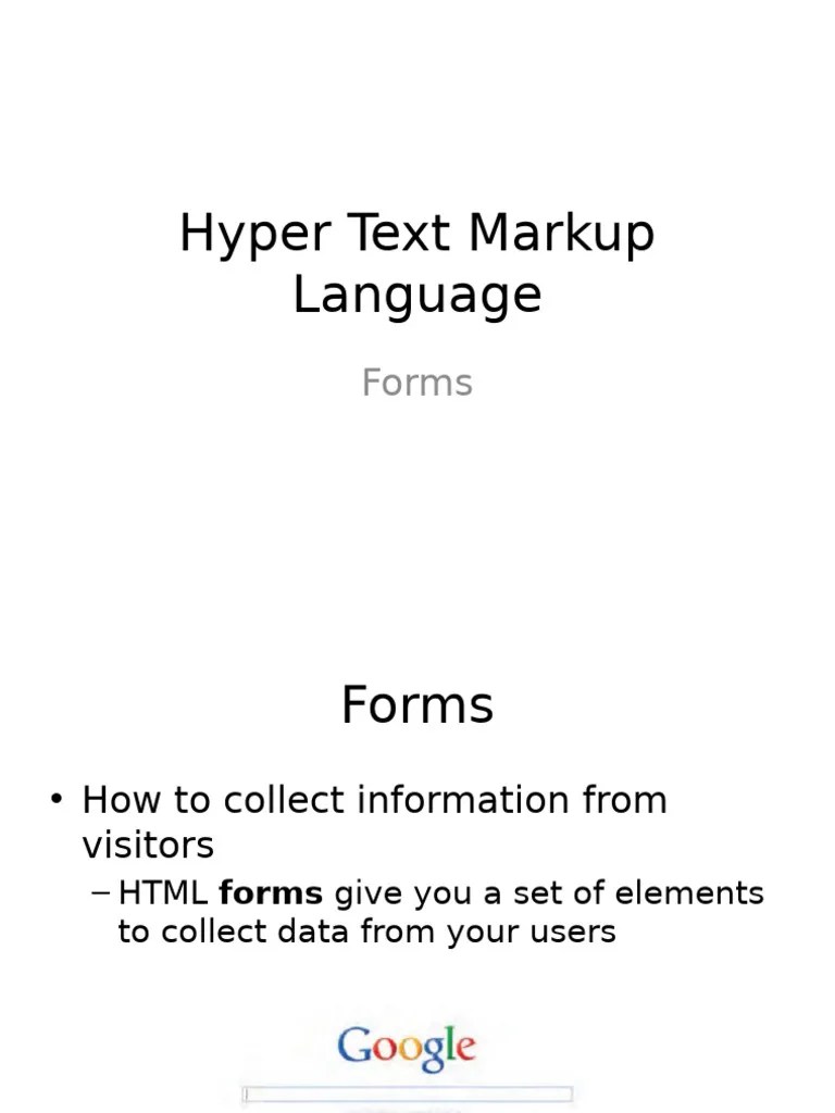 HTML Forms | PDF | Html | Software