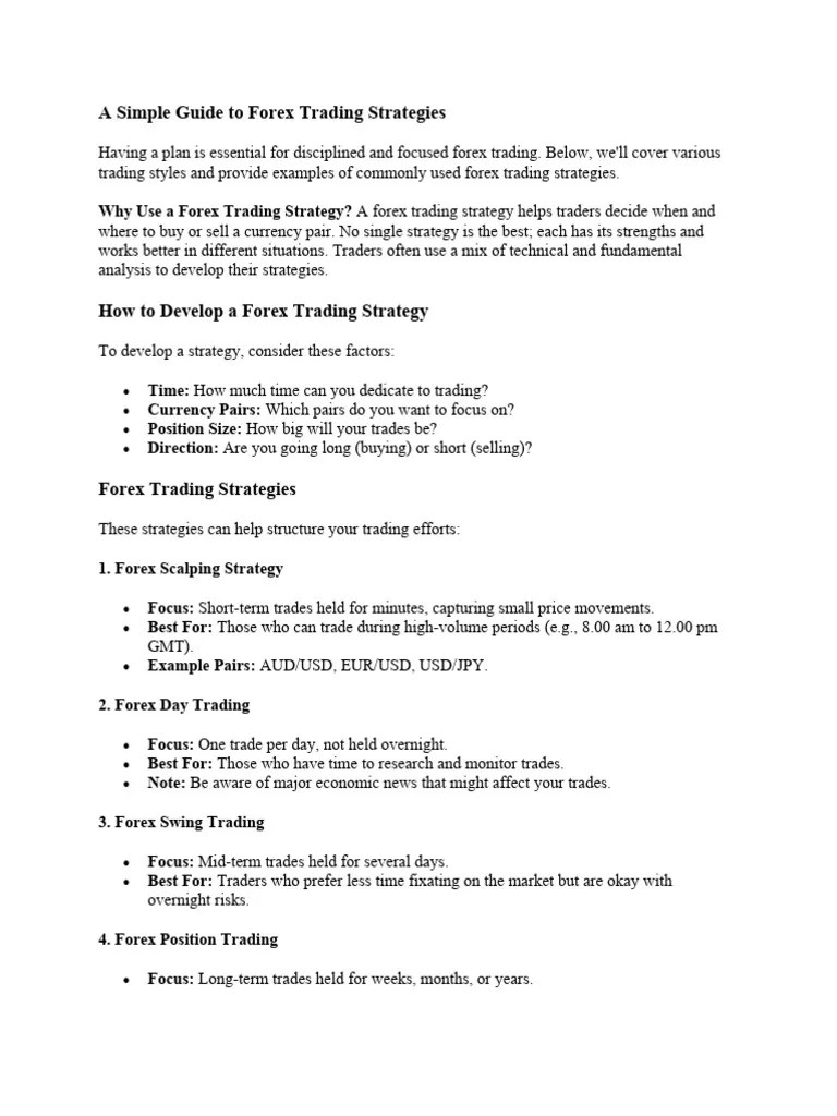 A Simplistic Guide To Trading Forex The Right Way! | PDF | Foreign ...