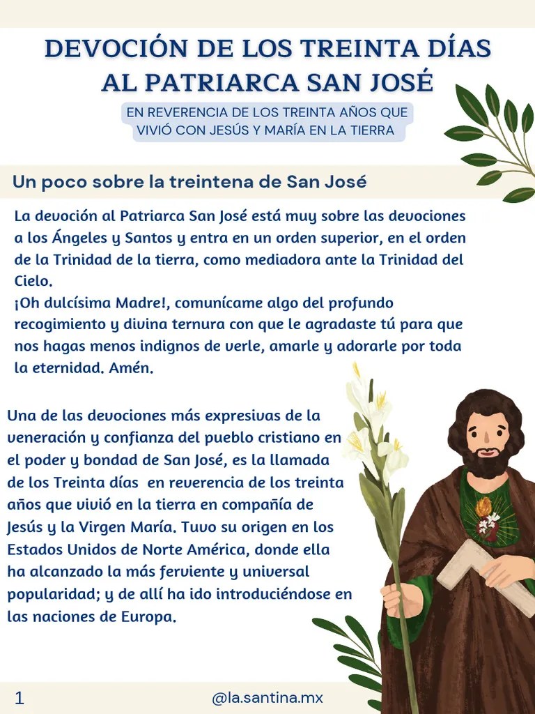 Treintena San Jose | PDF | Santo | María, Madre De Jesús
