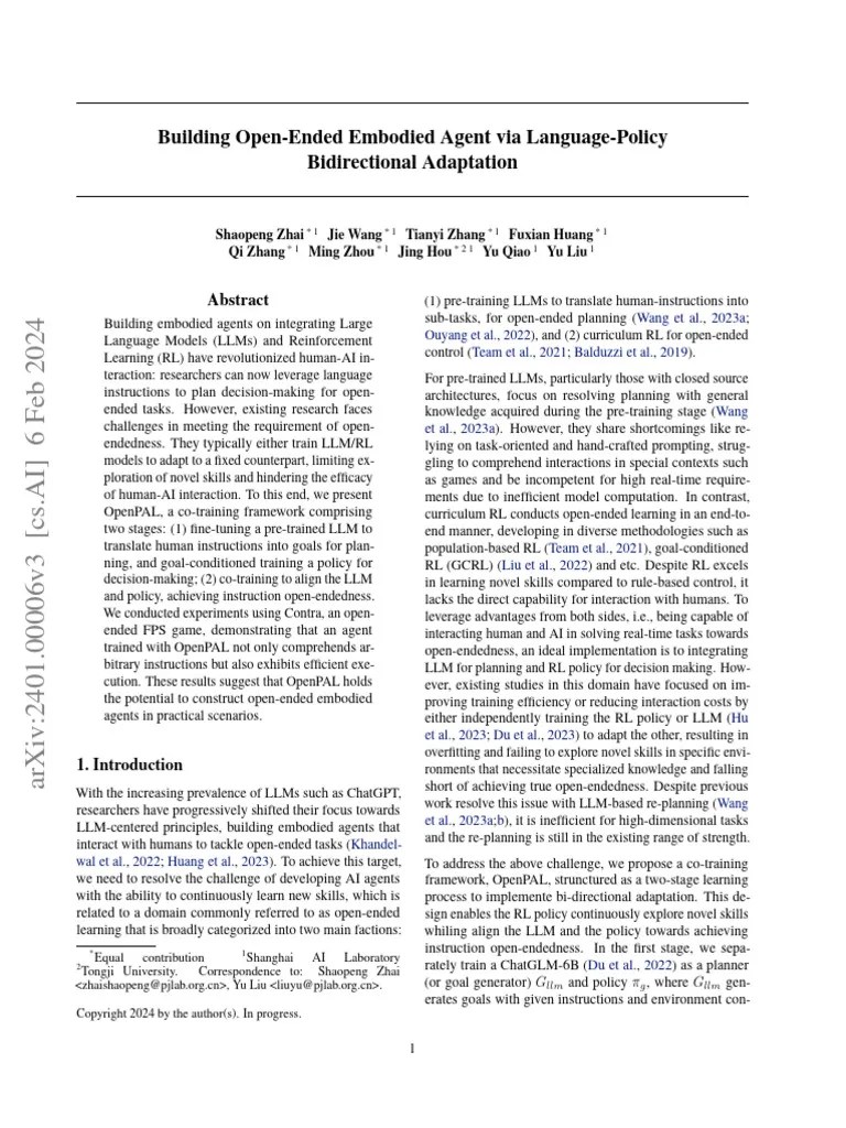 Building Open-Ended Embodied Agent Via Language-Policy Bidirectional ...