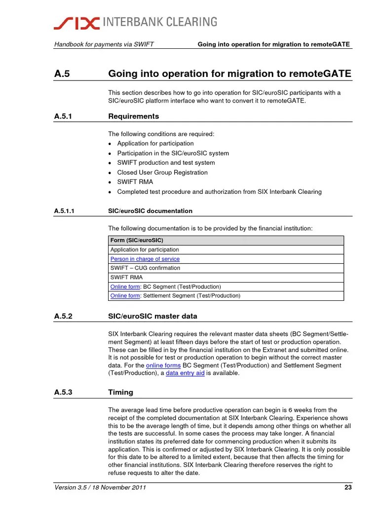 SWIFT Handbook Pages 23 | PDF | Computing | Information Technology