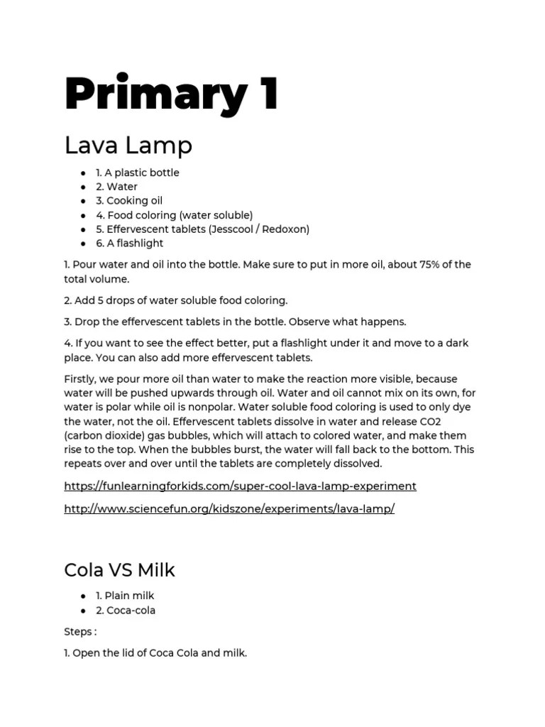 Bulan 2 Fun Science | PDF | Candle | Water