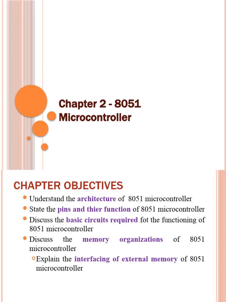 Chapter 2_8051 Microcontroller | PDF | Microcontroller | Random Access ...
