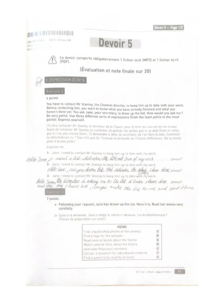 Devoir 5 | PDF
