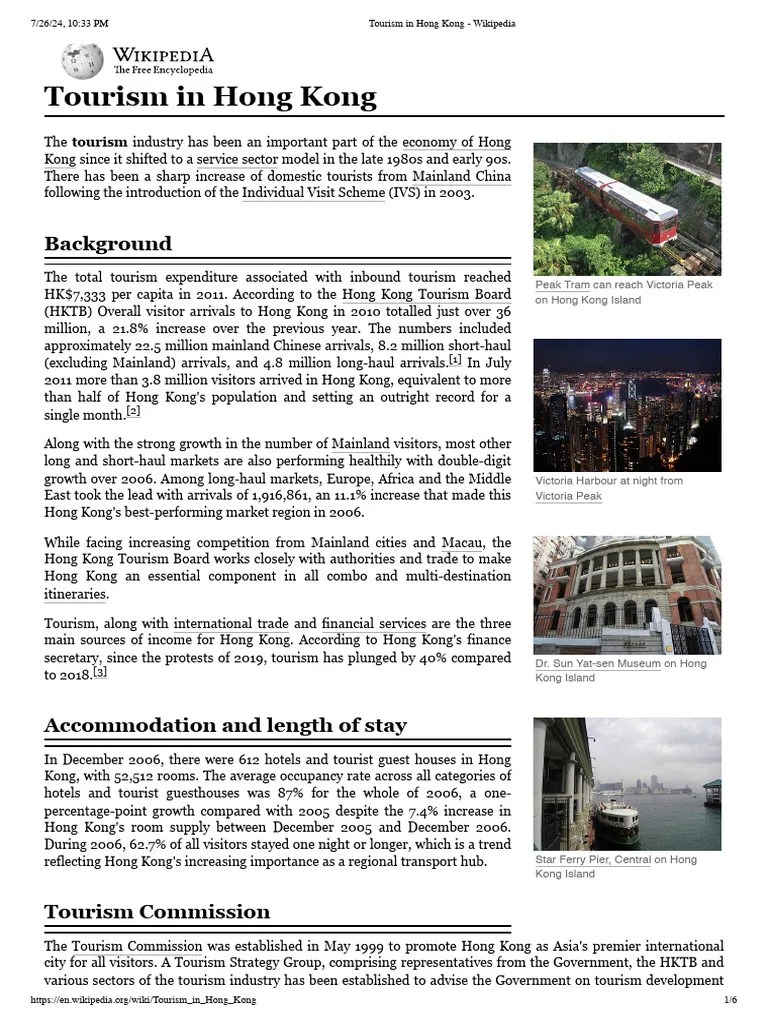 Tourism In Hong Kong | PDF | South China | Special Administrative Regions Of China