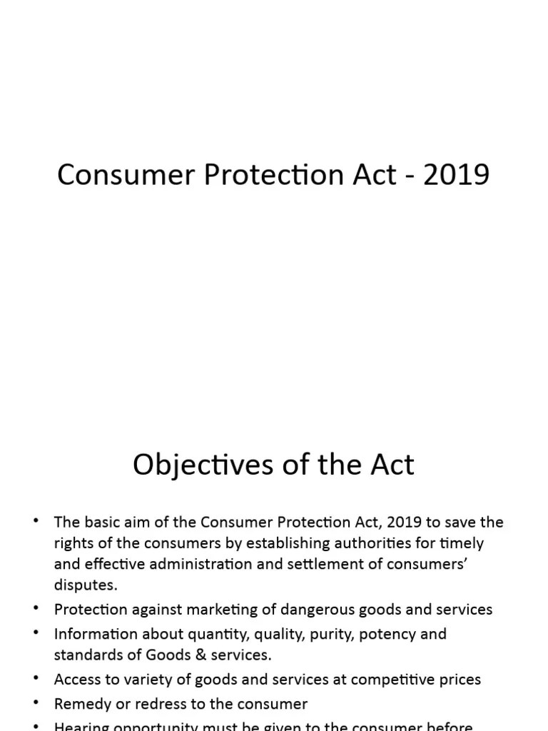 Consumer Protection Act - 1986 Intro | PDF | Consumer Protection | Product Liability