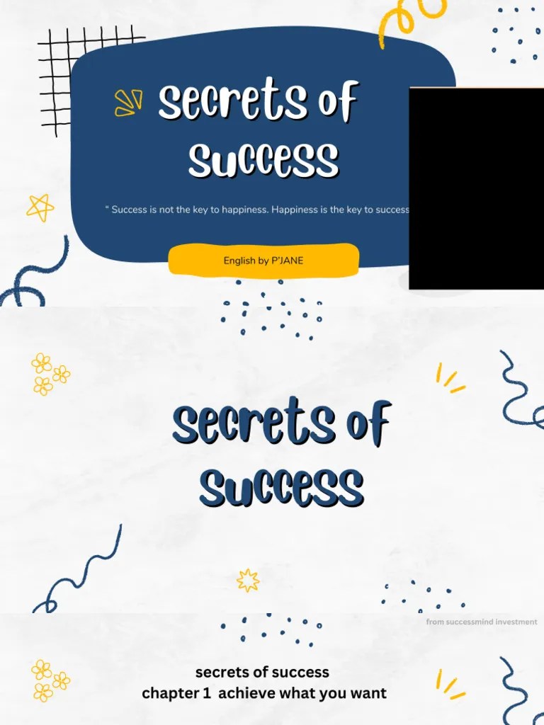 Secrets Of Success PDF | PDF
