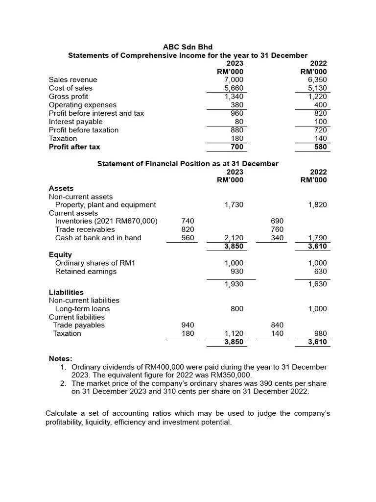 ABC SDN BHD | PDF | Taxes | Investing