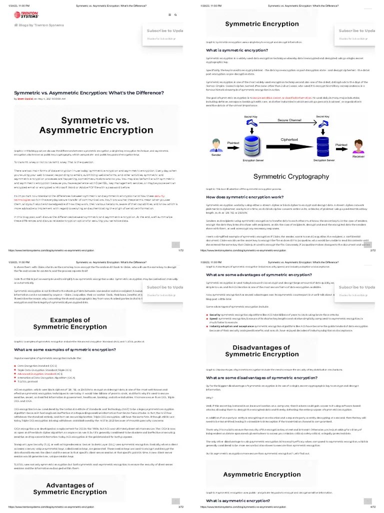 3.a Symmetric Vs. Asymmetric Encryption - What's The Difference | PDF ...