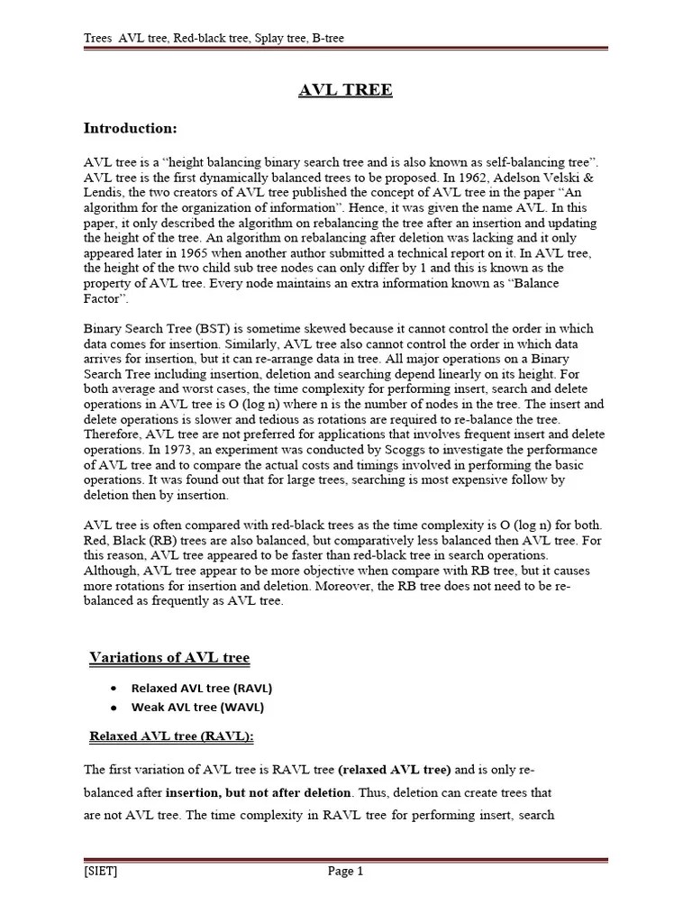 AVL Trees | PDF | Computer Programming | Computing