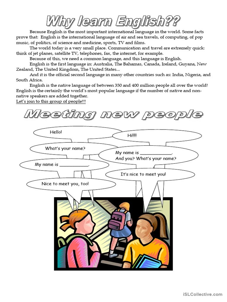 Why Learn English - Reading | PDF