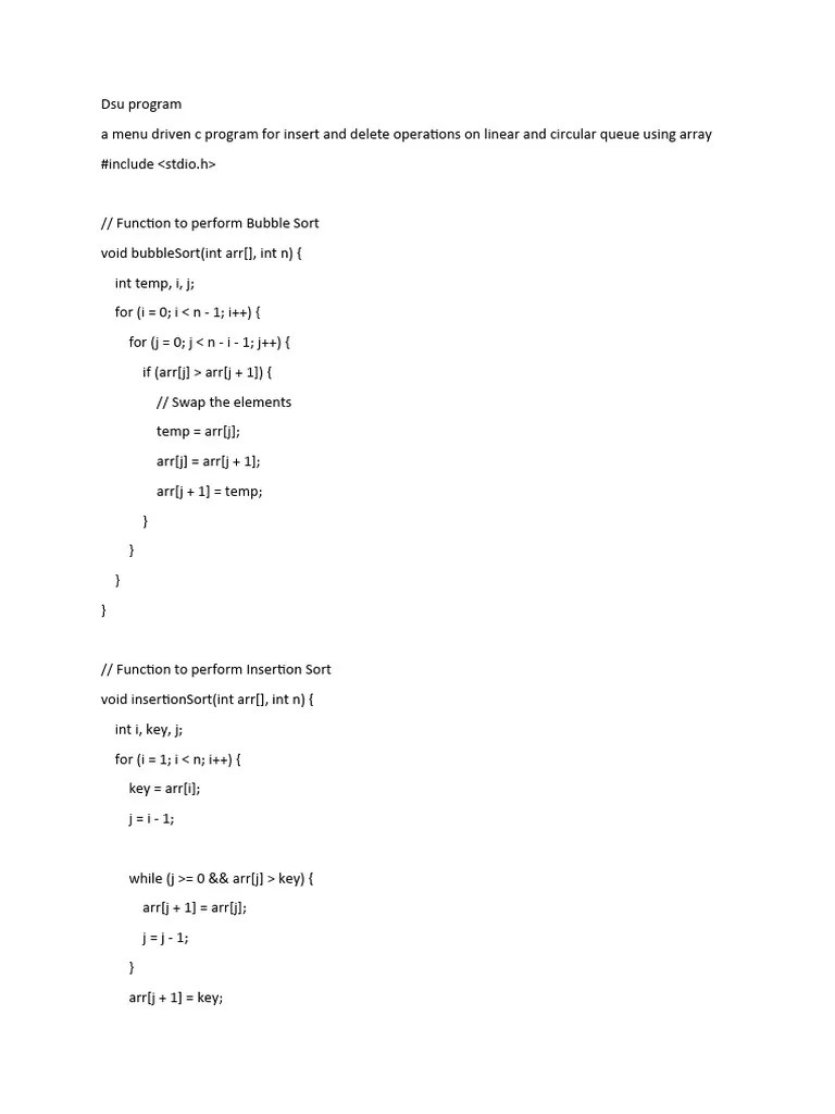 Dsu Program | PDF | Computer Programming | Algorithms And Data Structures